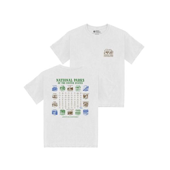 NWT Parks Project National Parks Pictograms Tee in White size Large - Picture 3 of 8